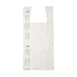 Kompostovateľná taška Mater-Bi® na kotúči, 22 + 6 x 50 cm, 200 kusov v kotúči