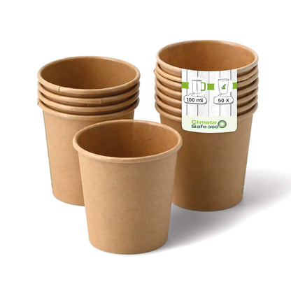 paper cup, 100 ml, Ø 62 mm, brown 