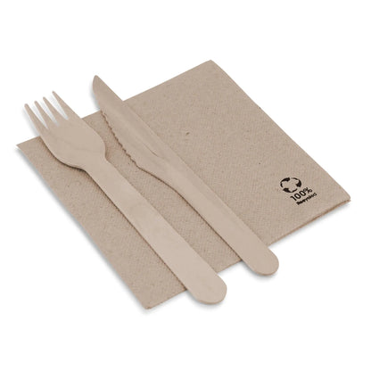 Premium recycled paper napkins 25 x 25 cm, 2 layers 