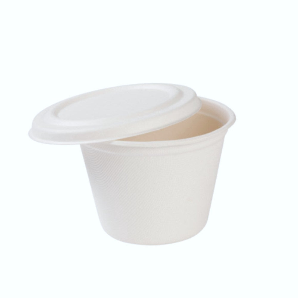 Sugar cane soup bowl, 375 ml, Ø 105 mm, white 