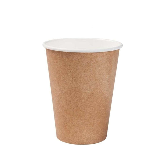 Papierový pohár, 300 ml, Ø90mm, hnedý