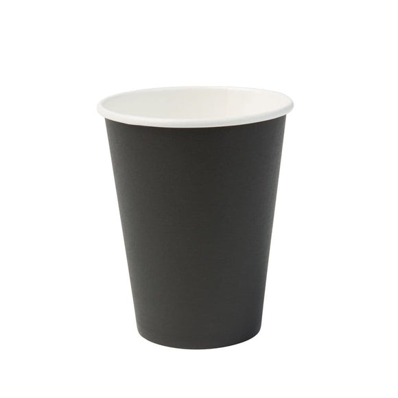 Papierový pohár, 300 ml, Ø 90 mm, čierny